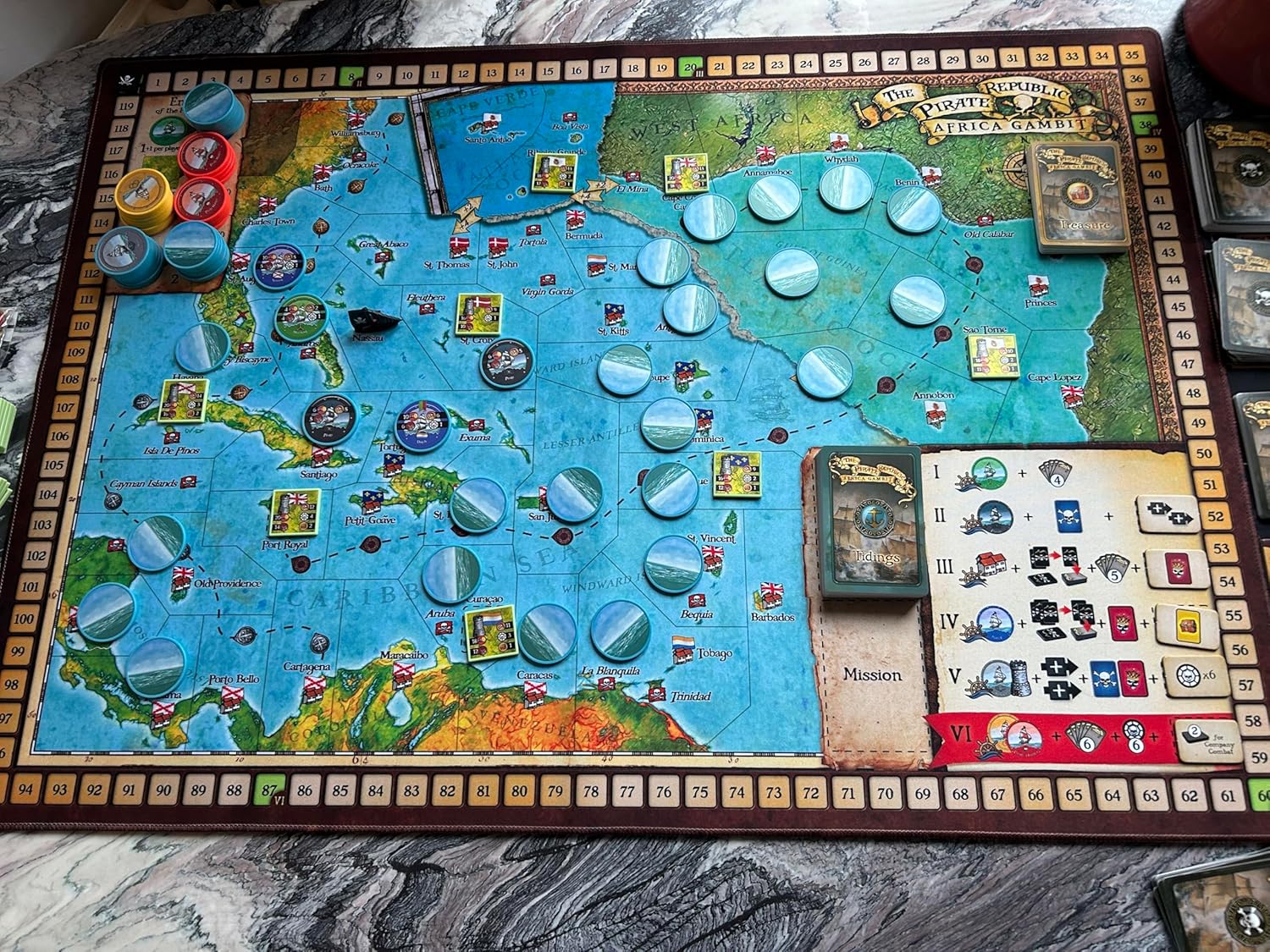 The Pirate Republic: Africa Gambit Neoprene Mat